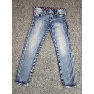 Rock Revival Calie Skinny Jeans Womens 29 Medium Wash Embellished RP2539S201